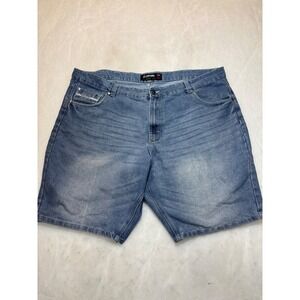 Ecko Unlimited Mens Denim Shorts Size 46 Blue Wash Relaxed Fit Casual
